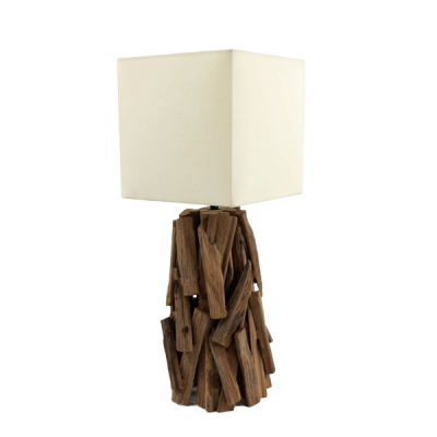 Lampes de table en bois flotté