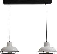 Lampe à suspendre industrielle en blanc