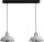 Lampe &agrave; suspendre industrielle en blanc