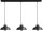 Suspension vintage en m&eacute;tal noir et rouge