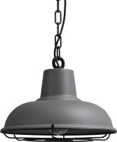 Lampe &agrave; suspendre industrielle en anthracite