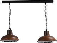 Suspension industrielle E27 Industrie en rouille brun