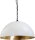 Pendelleuchte LARINO Wei&szlig; Gold &Oslash;50cm E27 Industrie