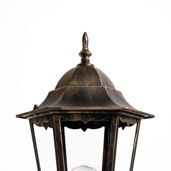 Lampe dallée avec détecteur de mouvement en noir cuivre