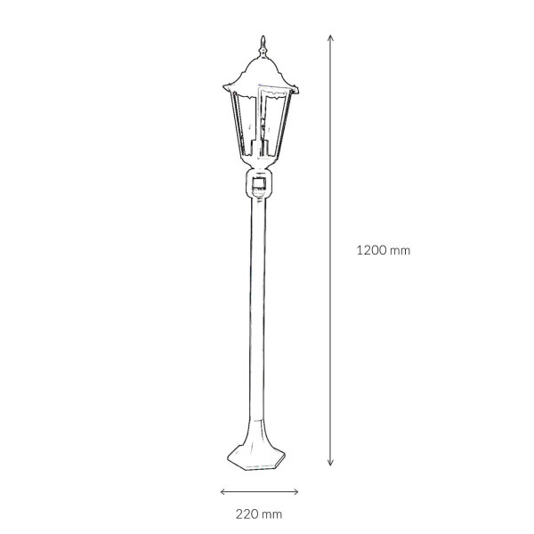 Lampe dallée avec détecteur de mouvement en noir cuivre