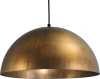 Lampe &agrave; suspendre industrielle Laiton antique