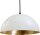 H&auml;ngeleuchte Industrial Design Wei&szlig; Gold &Oslash;30cm