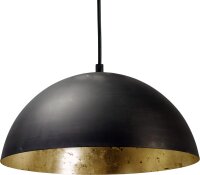 Lampe &agrave; suspension vintage en or rustique