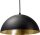 Lampe &agrave; suspension vintage en or rustique