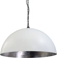 Suspension design blanc argenté grand Ø60cm...