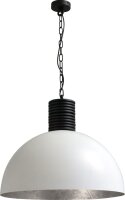 Suspension industrielle Blanc Argent Ø60cm LARINO