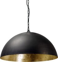 LARINO Lampe &agrave; suspendre Gris M&eacute;tal Or...
