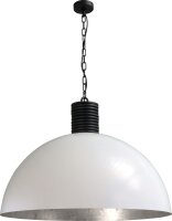 Suspension design XXL Ø80cm blanc argenté...