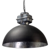 Lampe industrielle Suspension noire/argentée...