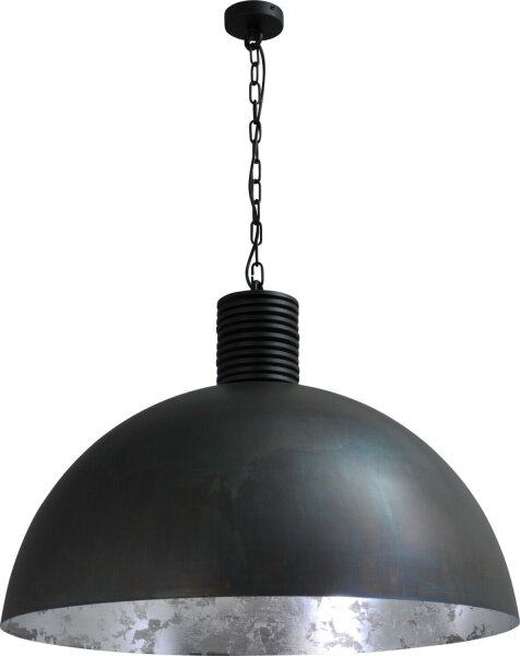 XXL Pendelleuchte Grau Metall Silber Ø80cm LARINO