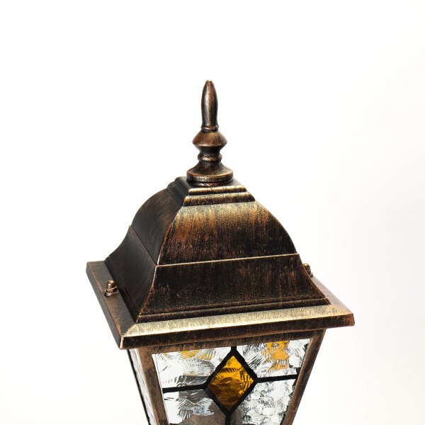 Lampe de socle rustique cuivre antique SALZBURG E27