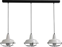 Suspension industrielle Lampe &agrave; suspendre Blanc