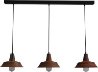 Lampe &agrave; suspendre brune antique &Oslash;25cm 3xE27...