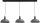 Suspension grise Longue L:130cm &Oslash;35cm Travail manuel