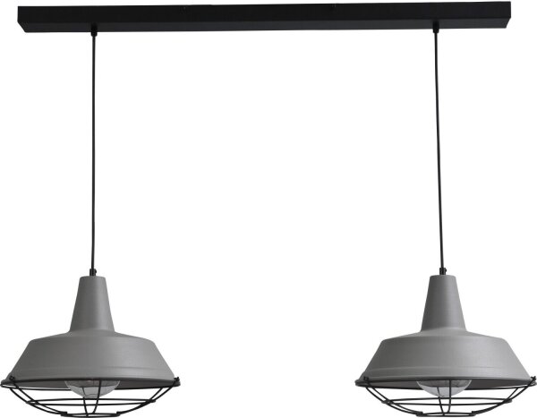 Premium Suspension Gris Ø35cm 2xE27 fait main
