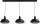 Vintage Lampe 3-flmg