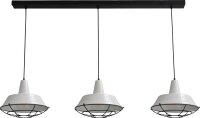 Lampe &agrave; suspendre blanche 3-flmg