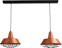 Suspension design cuivre &Oslash;35cm 2xE27 grille...