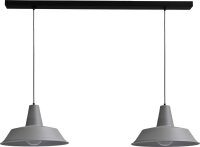 Loft Lampe &agrave; suspendre Gris &Oslash;45cm 2xE27...