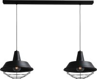 Lampe à suspendre industrielle noire Ø45cm...