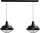 Lampe &agrave; suspendre industrielle noire &Oslash;45cm E27 Grille d&eacute;corative