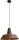 Lampe &agrave; suspendre Marron Antique Grand &Oslash;45cm Artisanat PRATO