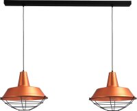 Lampe à suspendre industrielle cuivre Ø45cm...