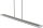 Dimmbare LED Pendellampe VIGO Glasschirm in Nickel