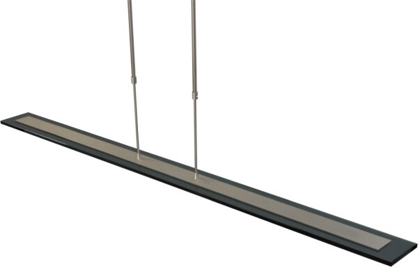 Dimmbare LED Pendelleuchte mit Glasschirm Schwarz