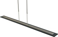 Dimmbare LED Pendelleuchte mit Glasschirm Schwarz
