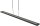 Dimmbare LED Pendelleuchte mit Glasschirm Schwarz