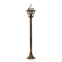 Lampadaire extérieur cuivre antique style Tiffany...
