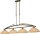 Lampe &agrave; suspendre BOLZANO en brun patin&eacute; 4-flmg
