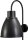 Loft Lampe dh&ocirc;tel E27 Loft en noir aspect m&eacute;tal rouge