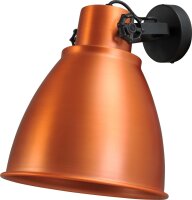 plafonnier cuivre design industriel grand abat-jour