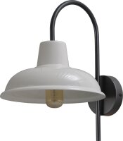 Lampe dh&ocirc;tel industrielle E27 en blanc