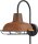 Lampe dh&ocirc;tel industrielle en rouille brune