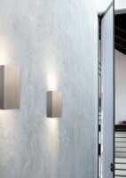 Applique murale METALLICO en nickel mat 2flmg