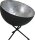 Loft Tischlampe Grau Metall Silber Ø40cm LARINO