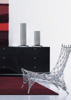 Tischleuchte OBLICA mit Glasschirm Mattweiß