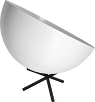 Lampe de table ronde E27 CASCO en noir