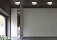 Plafonnier E27 avec abat-jour en verre blanc mat