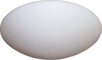 Plafonnier LED avec abat-jour en verre blanc mat