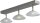 Projecteur &agrave; LED en saillie MELANI en nickel mat