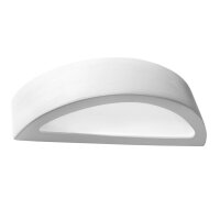 Lampe plâtre Blanc Peinte lumière...